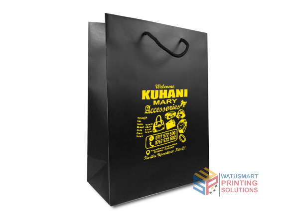 Mifuko migumu ya "Gift bags" tunauza na kuweka nembo yako.