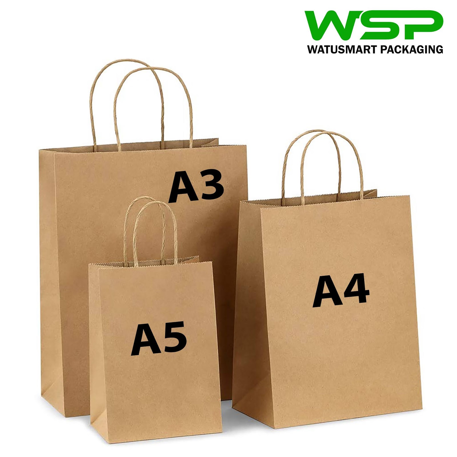 Mifuko Ya Mikono (Handles) Paper Bags Ikiwa Na Nembo Yako.